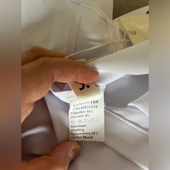 NWT Commense Button-Down Tied Long Shirt – White, Size Large - Picture 8 of 15